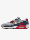 Air Max 90 Low Top Sneakers Grey Red - NIKE - BALAAN 2