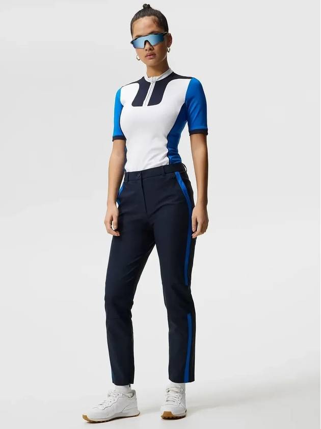 Golf Short Sleeve Bea Top BEA Blue - J.LINDEBERG - BALAAN 4