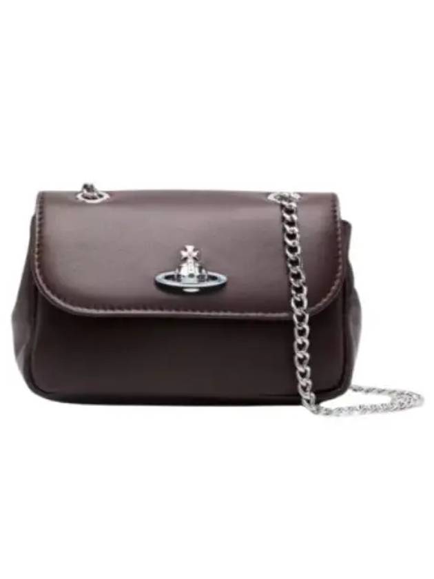 ORB Plaque Small Cross Bag Brown - VIVIENNE WESTWOOD - BALAAN 2