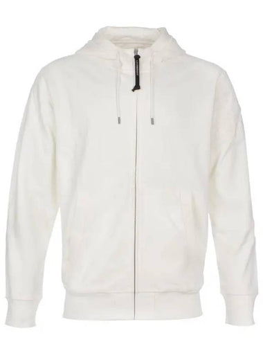 Hooded Zip Up White 14CMSS067A - CP COMPANY - BALAAN 1