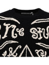 Jacquard Logo Jumper Knit Top Black - ACNE STUDIOS - BALAAN 5