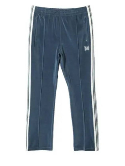 Narrow velor track pants marine blue - NEEDLES - BALAAN 2