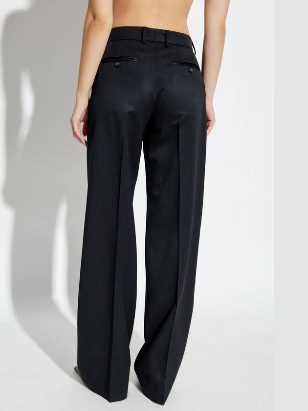 Dolce & Gabbana Wool Trousers, Women's, Black - DOLCE&GABBANA - BALAAN 4