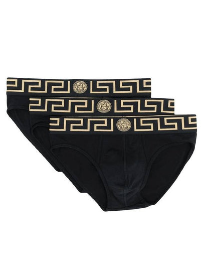 Men's Medusa 3 Pack Briefs Black - VERSACE - BALAAN 2