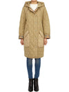 Diamond Quilted Hoodie Padding Archive Beige - BURBERRY - BALAAN 6