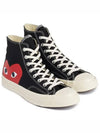 Chuck Taylor High Top Sneakers P1 K112 1 Black - COMME DES GARCONS - BALAAN 3