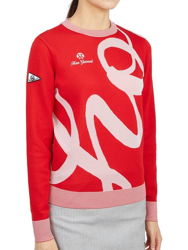 Golf Wear Knit HHW 2A AB51 RED - HORN GARMENT - BALAAN 3