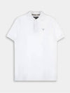 Tartan Pique Short Sleeve Polo Shirt White - BARBOUR - BALAAN 2