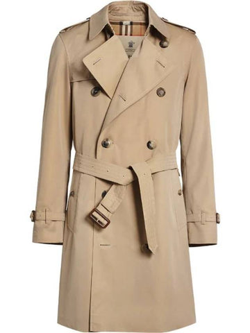 Men's Heritage Chelsea Midi Trench Coat Beige - BURBERRY - BALAAN 1