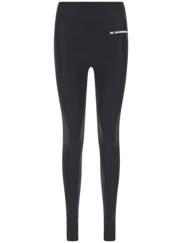 Women's Plus Logo Leggings Black - JIL SANDER - BALAAN 1