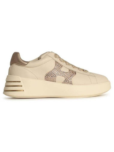 Hogan 'Rebel H564' Ivory Leather Sneakers - HOGAN - BALAAN 1