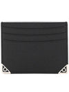 Slim Leather Card Wallet Black - SALVATORE FERRAGAMO - BALAAN 1