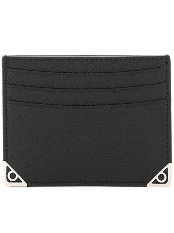 Salvatore slim leather card wallet black - SALVATORE FERRAGAMO - BALAAN.