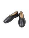 Piped Crepe Grained Leather Slippers Black - LEMAIRE - BALAAN 2