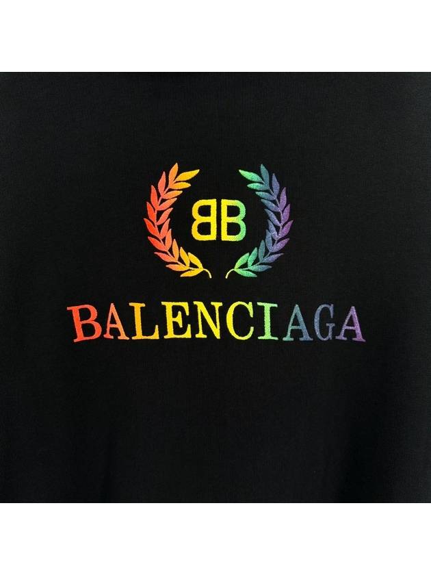 Laurel rainbow overfit hoodie black - BALENCIAGA - BALAAN 5