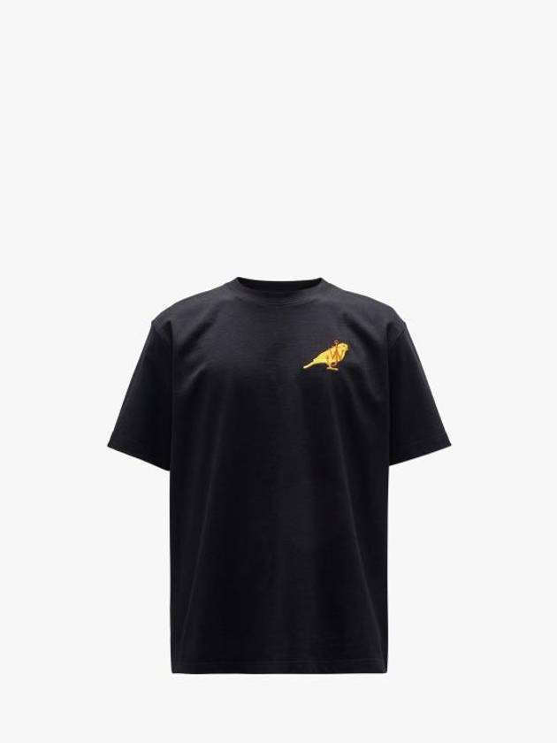 Canary Embroidered Short Sleeve T-Shirt Black - JW ANDERSON - BALAAN 2