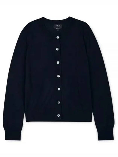 Marine Wool Cardigan Navy - A.P.C. - BALAAN 2