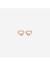 Elsa Peretti Open Heart Earrings Rose Gold - TIFFANY & CO. - BALAAN 1