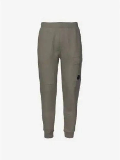 Men's Diagonal Raised Fleece Track Pants Green - CP COMPANY - BALAAN 2