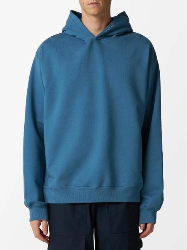 Embroidered Logo Hoodie Opal - MARNI - BALAAN 3