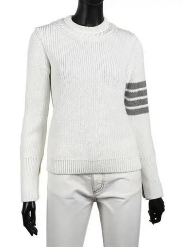 Women s diagonal armband knit 271019 - THOM BROWNE - BALAAN 1