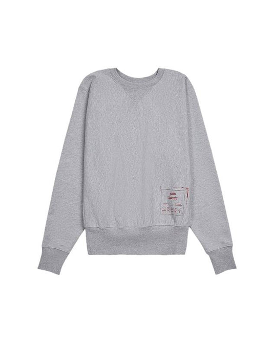 Tab Printing Cotton Sweatshirt Grey - MAISON MARGIELA - BALAAN 1