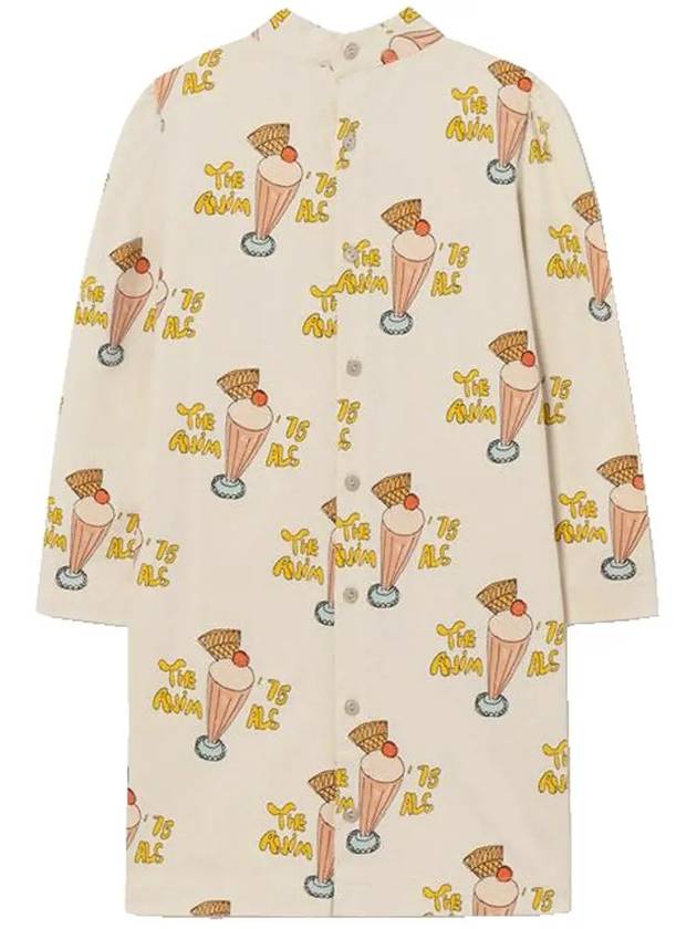 Kids Parfait Pattern Dress Ivory F22011 108CT - THE ANIMALS OBSERVATORY - BALAAN 3