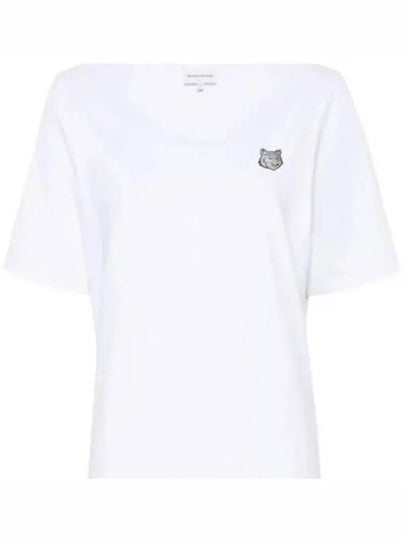 Bold Fox Head Patch Short Sleeve T-Shirt White - MAISON KITSUNE - BALAAN 2