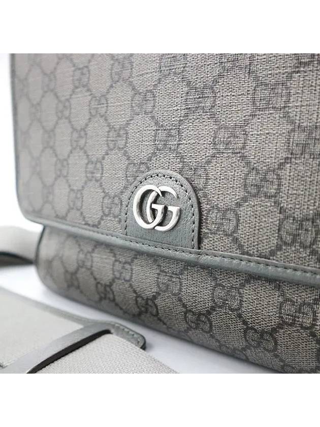 761741 Gray Black Supreme Tender Canvas Ophidia Medium Messenger Bag - GUCCI - BALAAN 4