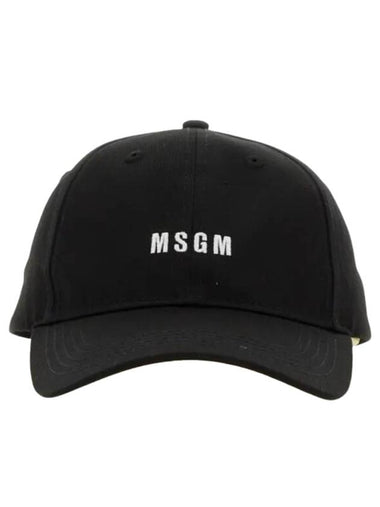 Embroidered Logo Ball Cap Black - MSGM - BALAAN 1