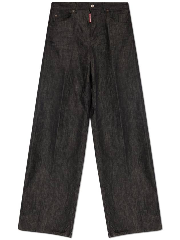 Logo Patch Wide Leg Traveler Jeans S75LB0987S30357_900 - DSQUARED2 - BALAAN 2