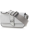 Greenwich Extra Small Saffiano Leather Sling Cross Bag White - MICHAEL KORS - BALAAN 3