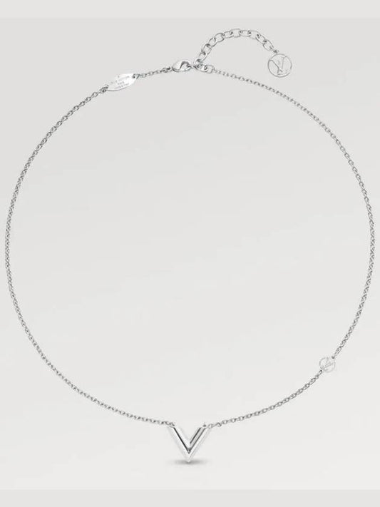 Essential V Supple Necklace Silver - LOUIS VUITTON - BALAAN 2