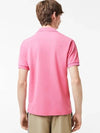 Men's Logo Classic Fit Cotton Short Sleeve Polo Shirt Pink - LACOSTE - BALAAN 5