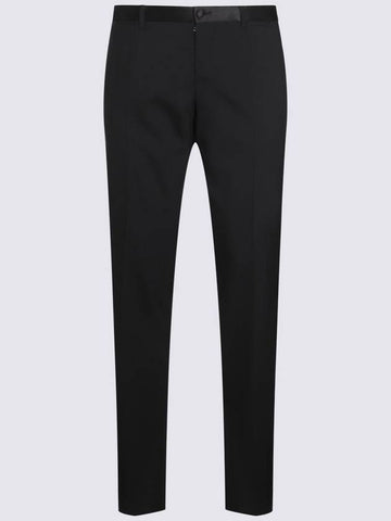 Dolce & Gabbana Black Wool Pants - DOLCE&GABBANA - BALAAN 1