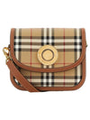 Elizabeth Check Pattern Small Cross Bag Beige - BURBERRY - BALAAN 1