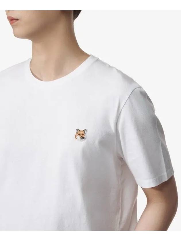 Fox Head Patch Classic Short Sleeve T-Shirt White - MAISON KITSUNE - BALAAN 5