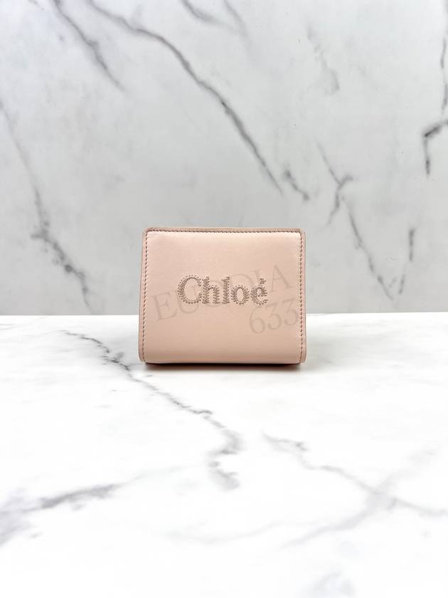 Sense Soft Leather Half Wallet Pink - CHLOE - BALAAN 3