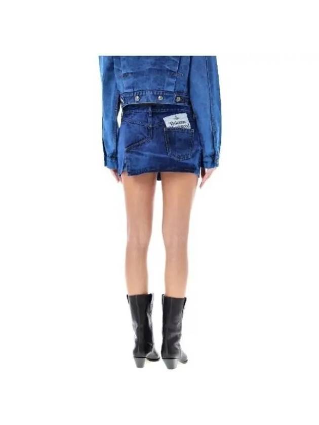 Foam Short H-Line Skirt Blue - VIVIENNE WESTWOOD - BALAAN 3