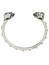 Twin Skull Cuff Bracelet Silver - ALEXANDER MCQUEEN - BALAAN 2