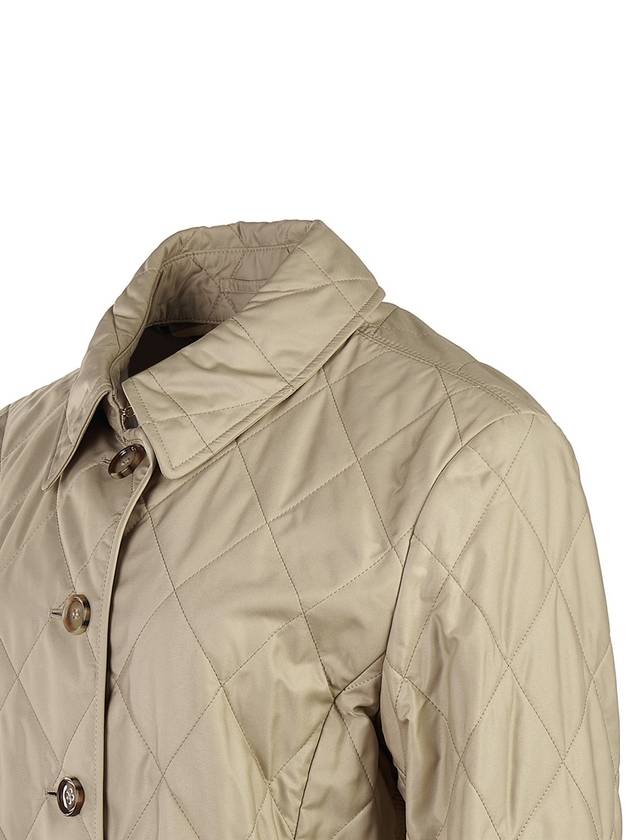 Diamond Quilted Thermoregulated Jacket New Chino Beige - BURBERRY - BALAAN 6