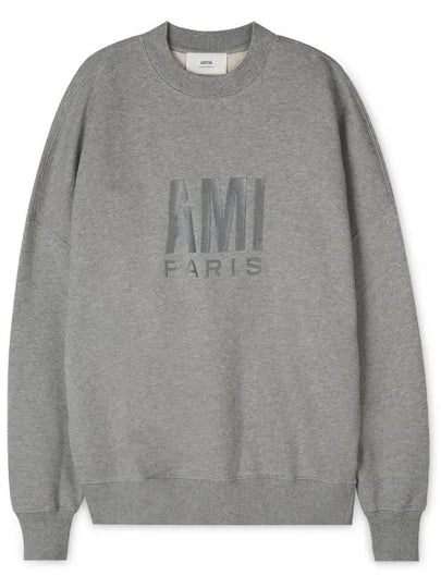 Paris Logo Sweatshirt Grey - AMI - BALAAN 2