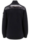 Padded Wool Cardigan Black - MONCLER - BALAAN 4