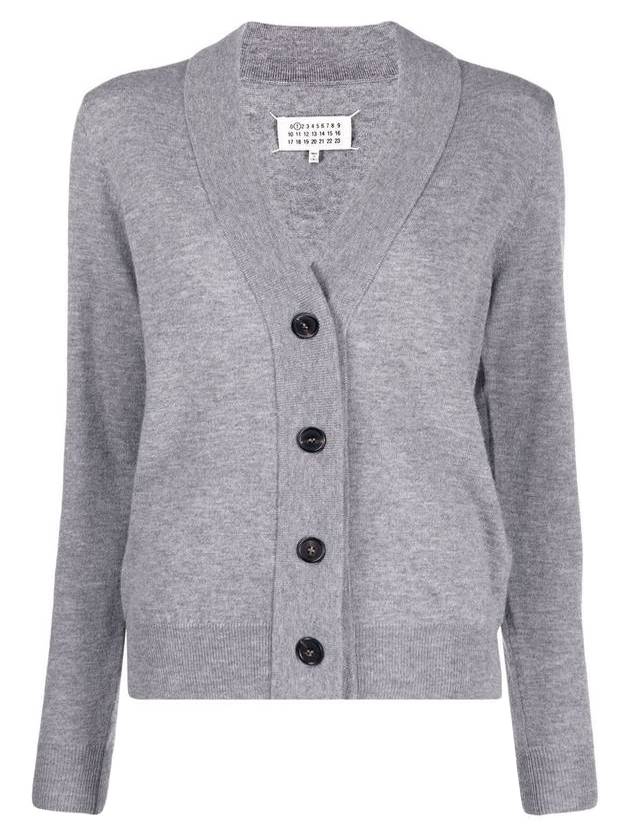 Women's Knit Wool Cardigan Grey - MAISON MARGIELA - BALAAN 1