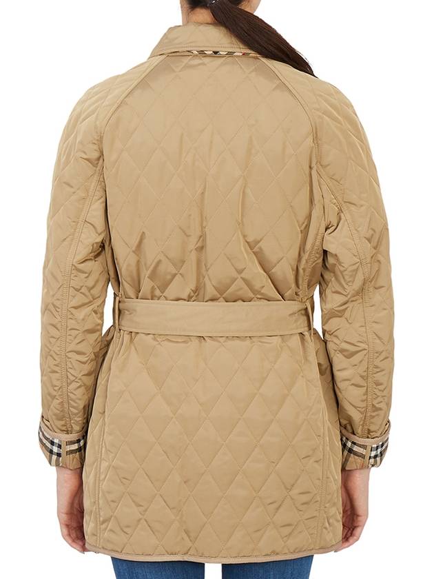 Women's Kemble Diamond Quilted Jacket Beige - BURBERRY - BALAAN 8