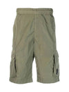 Chrome R Logo Decoration Bermuda Cargo Shorts Green - CP COMPANY - BALAAN 3