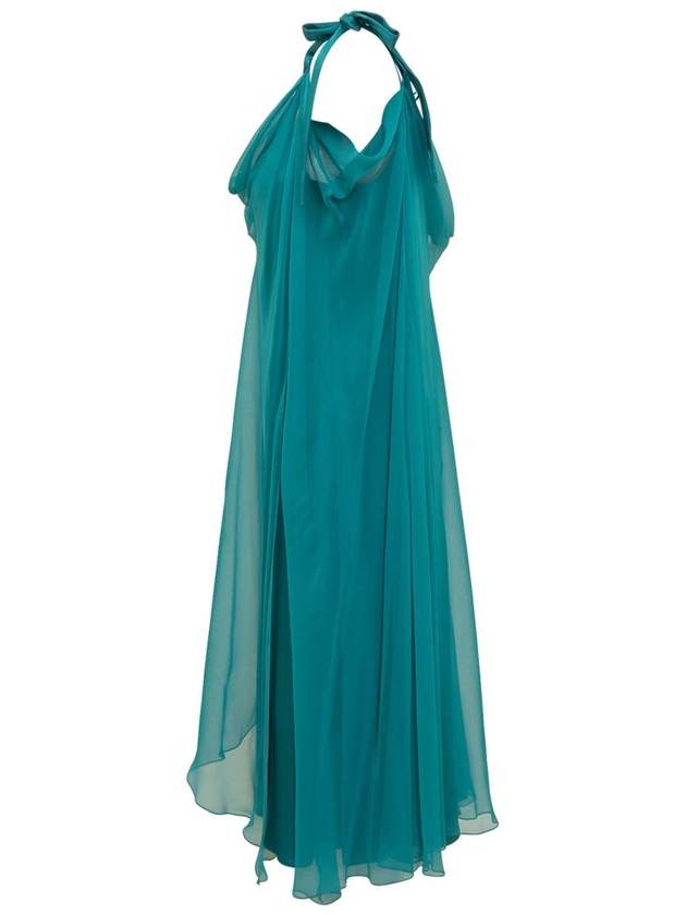 midi dress 04041614 0370 BLUE - ALBERTA FERRETTI - BALAAN 4