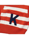 Women's Nautical Stripes Cardigan Red - KENZO - BALAAN 7