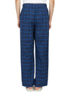 Poplin Pajamas Organic Cotton Straight Pants Blue Hour - TEKLA - BALAAN 5