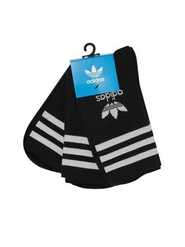 adidas Mid Cut Crew Socks 3P Black White GD3576 - ADIDAS - BALAAN 1